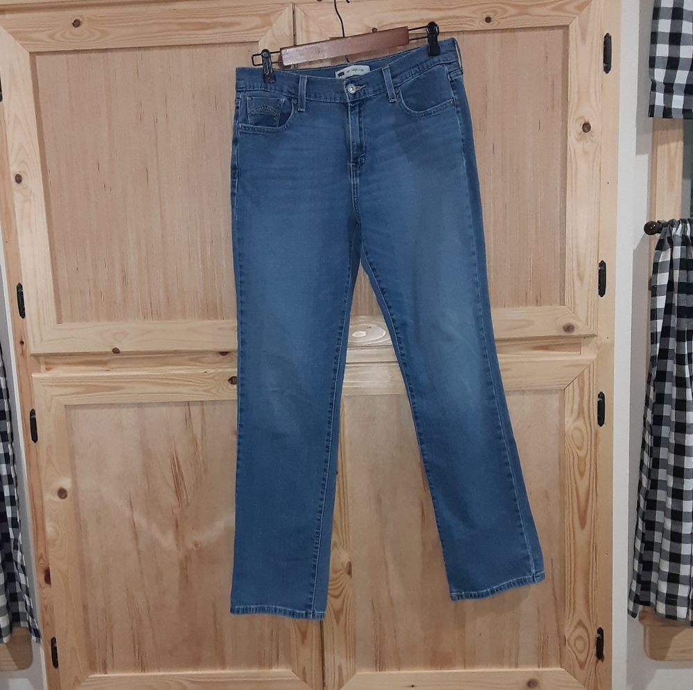 Levi's Strauss 505 straight leg blue jeans size 10M